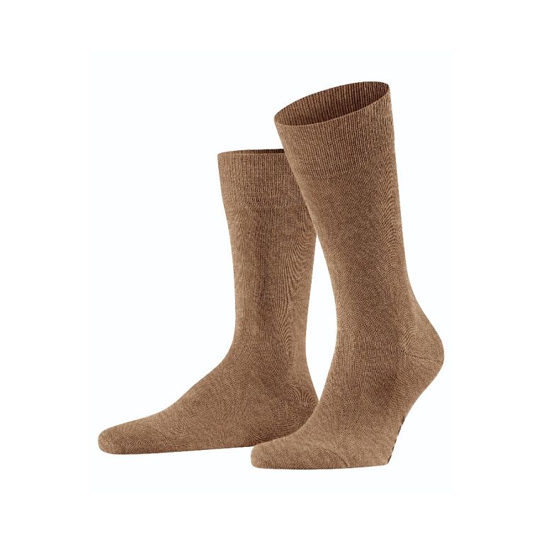 Falke Day Sock Family New (sustainable cotton comfort) nut brown Men - 1 Pair